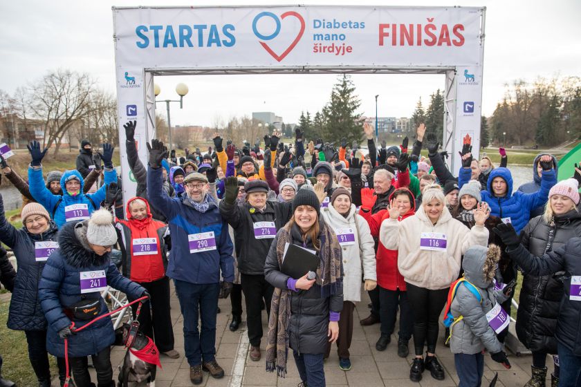 Ėjimas Panevėžyje suvienijo šimtus diabetui neabejingų žmonių