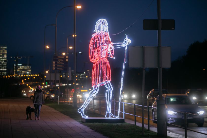 Po Vilnių keliauja Šv. Kristoforas – atneša šventes į bendruomenes   