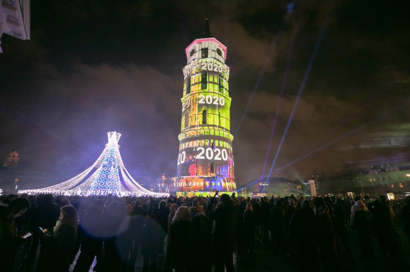 Pamatykite, kaip 2020-uosius pasitiko Vilnius