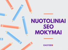 nuotoliniai SEO mokymai