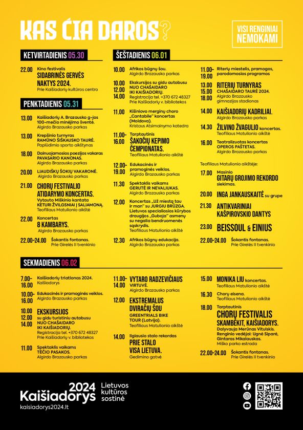 
Didysis savaitgalio klausimas Kaišiadoryse: „Kas čia daros?“ turi daugybę atsakymų                