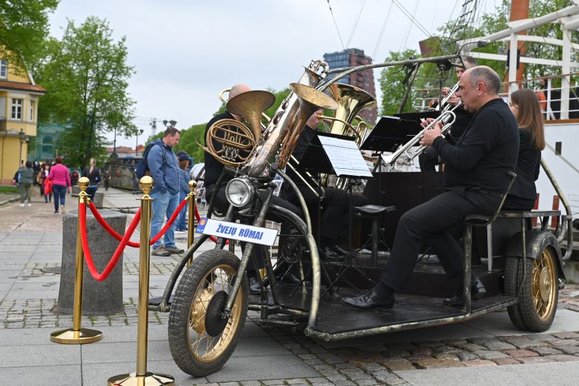MB Sunkiosios technikos servisas pristato pirmąjį muzikinį dviratį Klaipėdoje