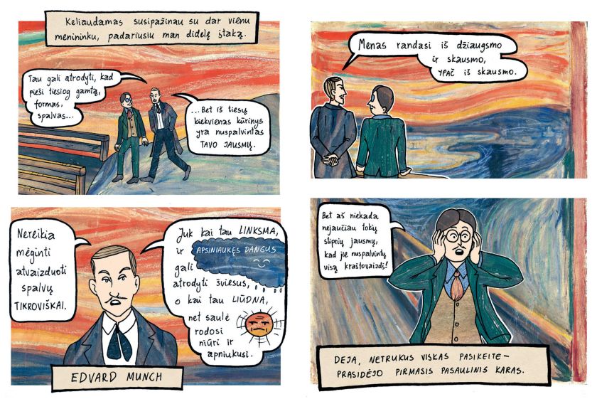 LNDM Nacionalinėje dailės galerijoje – komikso apie dailininką Praną Domšaitį pristatymas