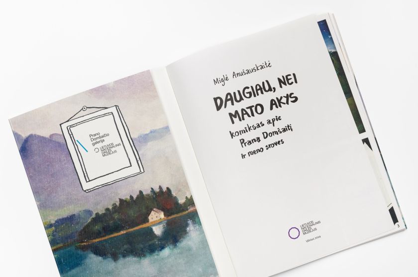 LNDM Nacionalinėje dailės galerijoje – komikso apie dailininką Praną Domšaitį pristatymas