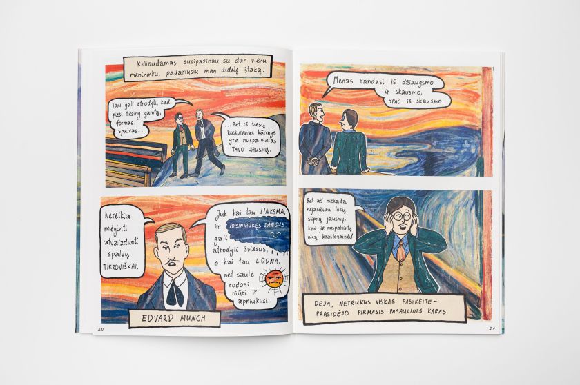 LNDM Nacionalinėje dailės galerijoje – komikso apie dailininką Praną Domšaitį pristatymas